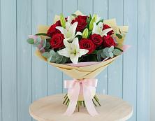 Букет цветов из:  Лилии и Розы #REPLACE_PRED# Рагулях