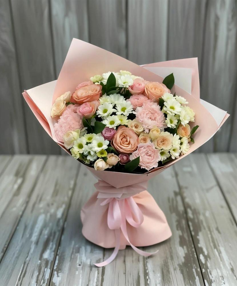 Букет цветов из: Гвоздики, Розы и Хризантемы в Рагулях