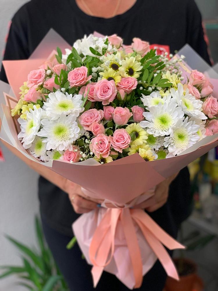 Букет цветов из: Розы и Хризантемы в Рагулях