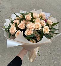 Букет Кремовые розы Латте в Рагулях