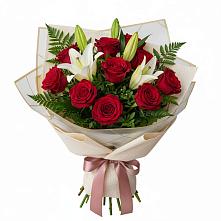 Букет цветов из:  Лилии и Розы в Рагулях