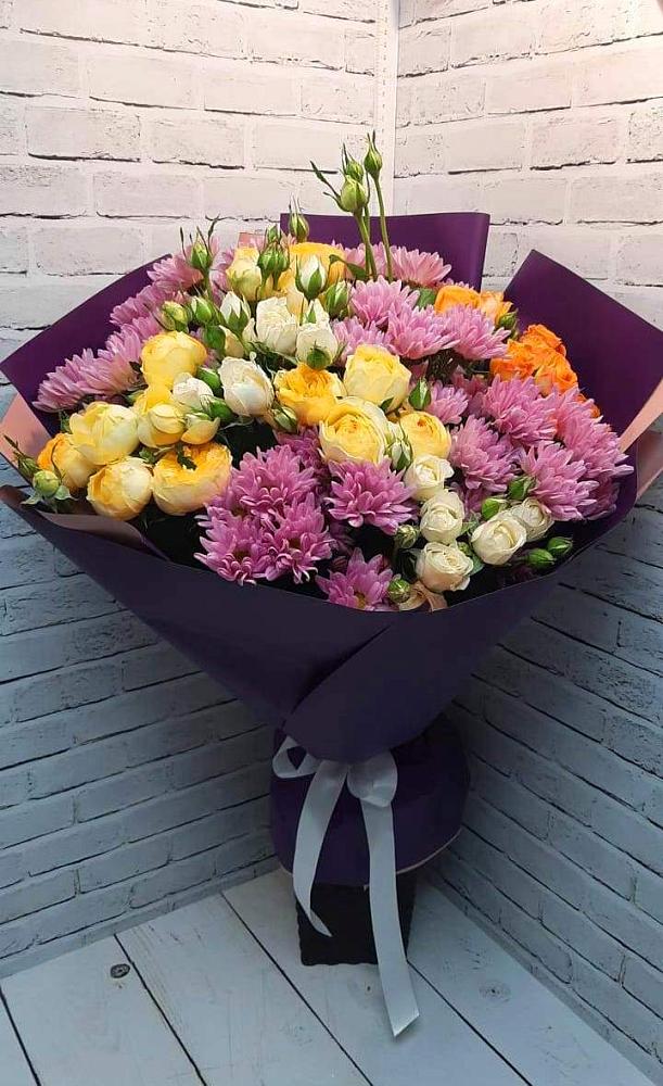 Букет цветов из: Хризантемы и Розы в Рагулях