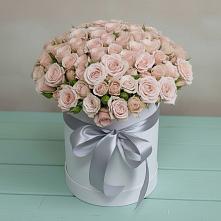 Цветочная композиция из Розы в шляпной коробке в Рагулях