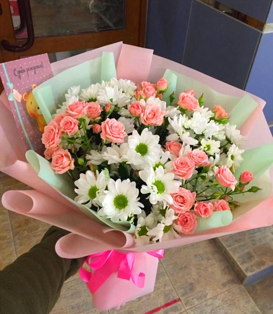 Букет цветов из: Розы и Хризантемы в Рагулях