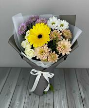 Букет цветов из:  Розы, Герберы и Хризантемы #REPLACE_PRED# Рагулях