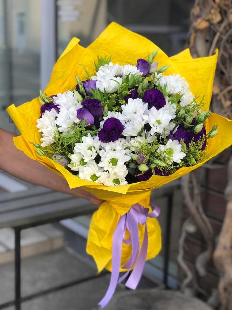 Букет цветов из: Ирисы, Хризантемы и Ромашки в Рагулях