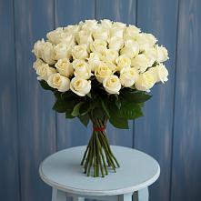 Букет 51 Белая роза Эдлесс Лав в Рагулях