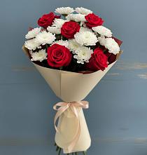 Букет цветов из:  Розы и Хризантемы в Рагулях