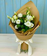 Букет цветов из:  Хризантемы и Лизиантусы в Рагулях