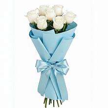 Букет 7 белых роз Проуд в Рагулях