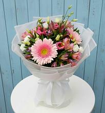 Букет цветов из:  Герберы, Альстромерии и Лизиантусы в Рагулях
