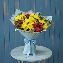 Букет цветов из:  Альстромерии и Хризантемы в Рагулях