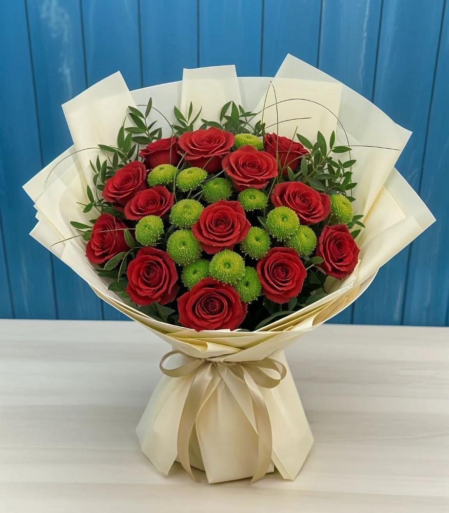 Букет цветов из: Розы и Хризантемы в Рагулях