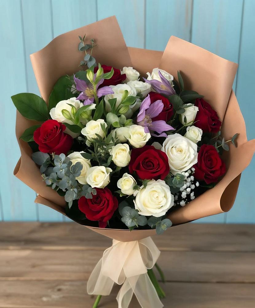 Букет цветов из: Розы и Альстромерии в Рагулях