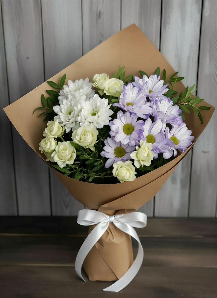 Букет цветов из: Хризантемы и Розы в Рагулях